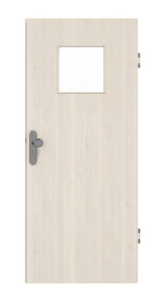 Frontansicht von GARANT Wohnungseingangstür Authentic Perl GCK08 mit Lichtausschnitt LA-8
