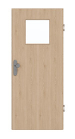 Frontansicht von GARANT Wohnungseingangstür Authentic Achat GCK08 mit Lichtausschnitt LA-9