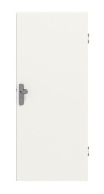 Frontansicht von GARANT Wohnungseingangstür-Set Weißlack RAL 9016 mit Zarge und Beschlag
