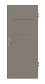 Frontansicht von Signum 13 Basic Lack Taupe RAL 7048 Wohnungseingangstür - Huga