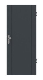 Frontansicht von Signum 16 Basic Lack Anthrazit RAL 7016 Wohnungseingangstür - Huga