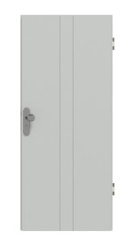 Frontansicht von Groove 23 ProLine Lack Grau RAL 7035 Wohnungseingangstür - Hörmann