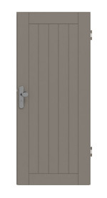 Frontansicht von Signum 54 Basic Lack Taupe RAL 7048 Wohnungseingangstür - Huga