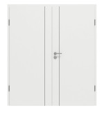 Frontansicht von GARANT Doppelflügeltür Aura 850 Matt Weißlack 9016 G-TEC mit Zarge