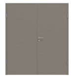 Frontansicht von Doppelflügeltür Basic Taupe RAL 7048 Lack inkl. Zarge - Huga