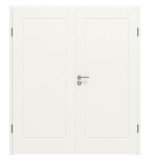 Frontansicht von Cofi 10 Weißlack RAL 9016 Premium Doppelflügeltür inkl. Zarge