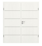 Frontansicht von GARANT Doppelflügeltür Corona 830 Authentic Bianco CePaL mit Zarge