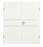 Frontansicht von GARANT Doppelflügeltür Corona 832 Authentic Bianco CePaL mit Zarge