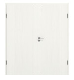 Frontansicht von GARANT Doppelflügeltür Corona 850 Authentic Bianco CePaL mit Zarge