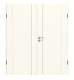 Frontansicht von GARANT Doppelflügeltür Corona 851 Pearl White CePaL mit Zarge