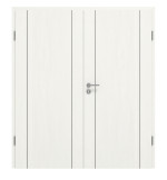 Frontansicht von GARANT Doppelflügeltür Corona 851 Authentic Bianco CePaL mit Zarge