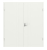 Frontansicht von CLASSEN Doppelflügeltür Dynamic 3.21 Weißlack RAL 9003 inkl. Zarge