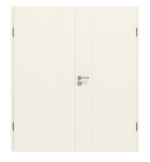 Frontansicht von CLASSEN Doppelflügeltür Dynamic 3.21 Weißlack RAL 9010 inkl. Zarge
