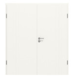 Frontansicht von CLASSEN Doppelflügeltür Dynamic 3.22 Weißlack RAL 9016 inkl. Zarge