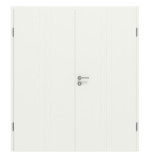 Frontansicht von CLASSEN Doppelflügeltür Dynamic 3.23 Weißlack RAL 9003 inkl. Zarge