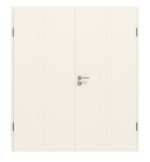 Frontansicht von CLASSEN Doppelflügeltür Dynamic 3.23 Weißlack RAL 9010 inkl. Zarge