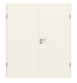 Frontansicht von CLASSEN Doppelflügeltür Dynamic 3.25 Weißlack RAL 9010 inkl. Zarge