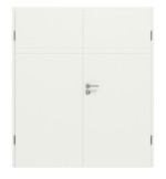 Frontansicht von CLASSEN Doppelflügeltür Dynamic 3.26 Weißlack RAL 9003 inkl. Zarge