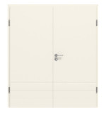 Frontansicht von CLASSEN Doppelflügeltür Dynamic 3.27 Weißlack RAL 9010 inkl. Zarge