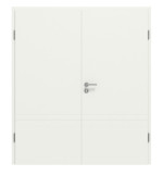 Frontansicht von CLASSEN Doppelflügeltür Dynamic 3.28 Weißlack RAL 9003 inkl. Zarge