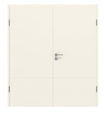 Frontansicht von CLASSEN Doppelflügeltür Dynamic 3.28 Weißlack RAL 9010 inkl. Zarge