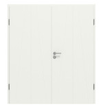 Frontansicht von CLASSEN Doppelflügeltür Dynamic 3.29 Weißlack RAL 9003 inkl. Zarge