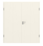 Frontansicht von CLASSEN Doppelflügeltür Dynamic 3.29 Weißlack RAL 9010 inkl. Zarge