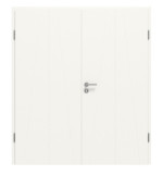 Frontansicht von CLASSEN Doppelflügeltür Dynamic 3.29 Weißlack RAL 9016 inkl. Zarge