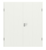 Frontansicht von CLASSEN Doppelflügeltür Dynamic 3.30 Weißlack RAL 9003 inkl. Zarge
