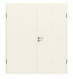 Frontansicht von CLASSEN Doppelflügeltür Dynamic 3.30 Weißlack RAL 9010 inkl. Zarge