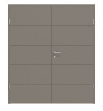 Frontansicht von Signum 15 Basic Lack Taupe RAL 7048 Doppelflügeltür inkl. Zarge - Huga