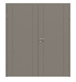 Frontansicht von Signum 16 Basic Lack Taupe RAL 7048 Doppelflügeltür inkl. Zarge - Huga