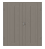 Frontansicht von Signum 54 Basic Lack Taupe RAL 7048 Doppelflügeltür inkl. Zarge - Huga