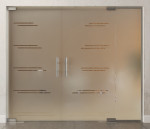 Bild von Aida Motiv klar 2-flg. Glaspendeltür mit festem Seitenteil DORMA Mundus BTS Variante 5 - Erkelenz