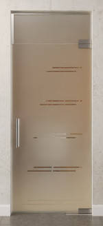 Bild von Aida Motiv klar Glaspendeltür mit Oberlicht DORMA Mundus BTS Variante 7 - Erkelenz