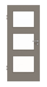 Frontansicht von Taupe RAL 7048 LA 11 Basic Lack Innentür - Huga