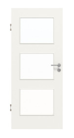 Frontansicht von Weiß ähnlich RAL 9016 LA 11 Mattlack Basic Innentür - Huga