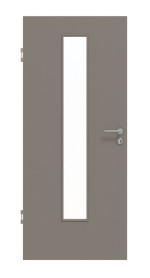 Frontansicht von Taupe RAL 7048 LA 24 mittig Basic Lack Innentür - Huga