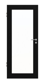 Frontansicht von Schwarz RAL 9005 LA-27 Lack Basic Innentür - Huga