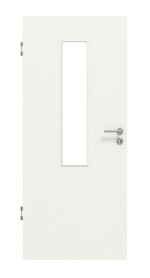 Frontansicht von Weiß RAL 9016 LA 4 mittig Basic Durat Innentür - Huga