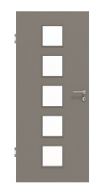 Frontansicht von Taupe RAL 7048 LA 5 Basic Lack Innentür - Huga