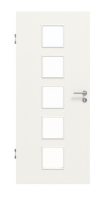 Frontansicht von Weiß ähnlich RAL 9016 LA 5 Mattlack Basic Innentür - Huga