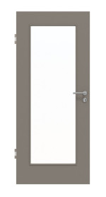 Frontansicht von Taupe RAL 7048 LA 8 Basic Lack Innentür - Huga