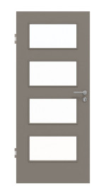 Frontansicht von Taupe RAL 7048 LA 9 Basic Lack Innentür - Huga