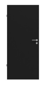 Frontansicht von Schwarz RAL 9005 Mattlack Basic Innentür - Huga