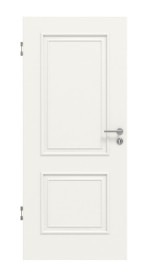 Frontansicht von HUGA Innentür Landhaus 2 Weißlack Classic