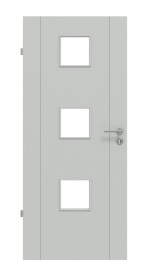 Frontansicht von Groove 16 LA 10 ProLine Lack Grau RAL 7035 Innentür - Hörmann