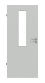 Frontansicht von Signum 16 LA 4 mittig Basic Lack Grau RAL 7035 Innentür - Huga