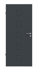 Frontansicht von Signum 19 Basic Lack Anthrazit RAL 7016 Innentür - Huga