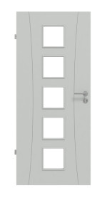 Frontansicht von Signum 20 LA 5 Basic Lack Grau RAL 7035 Innentür - Huga